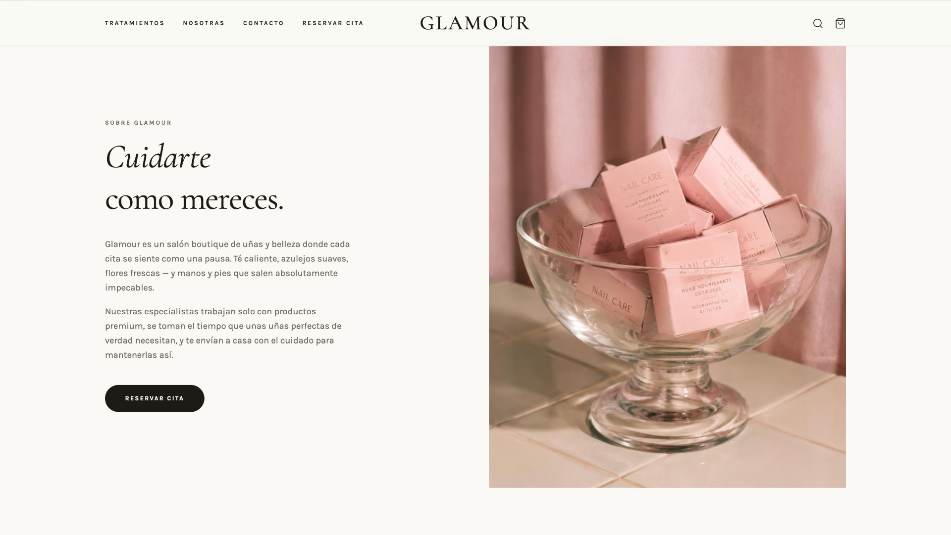 Glamour screen 1